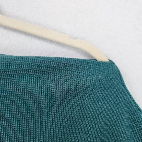 We The Free People Sweater Womens XS Teal Green Fuji Off Shoulder Thermal Top - Picture 3 of 13